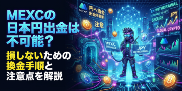 MEXCの日本円出金は不可能？損しないための換金手順と注意点を解説