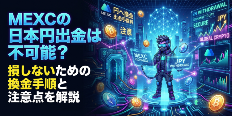 MEXCの日本円出金は不可能?損しないための換金手順と注意点を解説