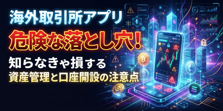 海外取引所アプリの危険な落とし穴!知らなきゃ損する資産管理と口座開設の注意点